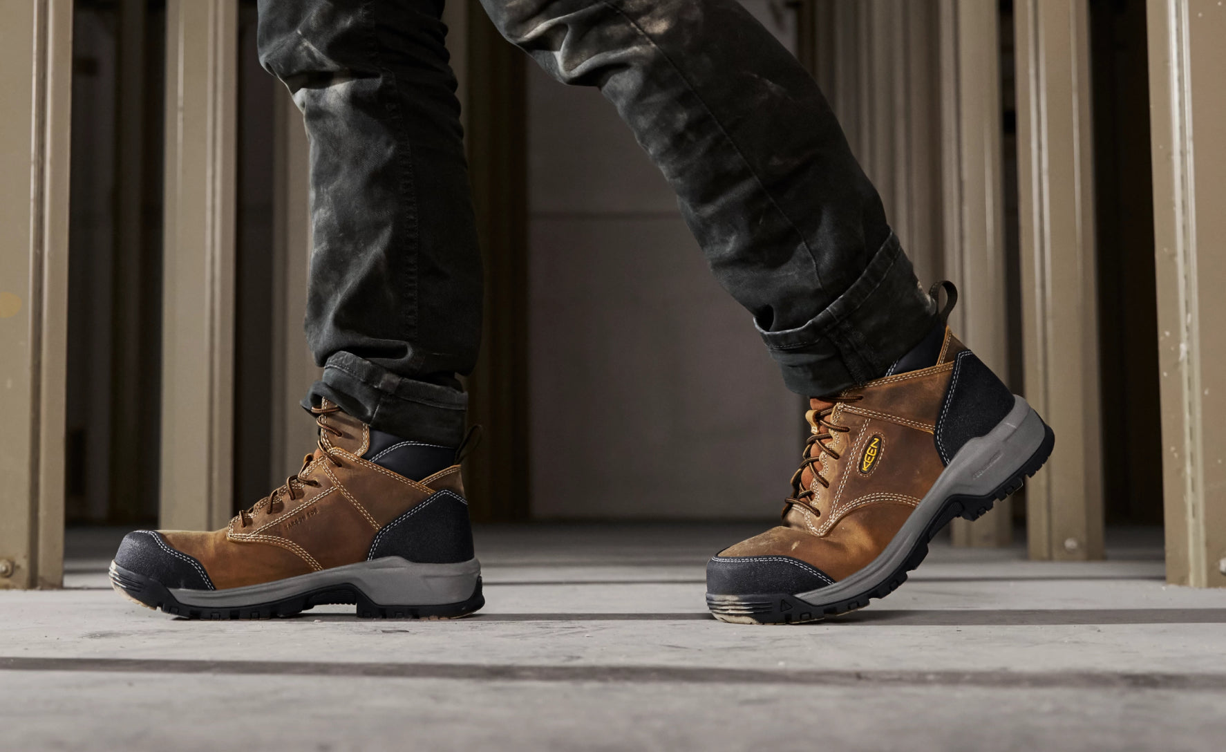 Men's Evanston 6 ESD Boot (Carbon Toe) | Bison/Black - Image 7