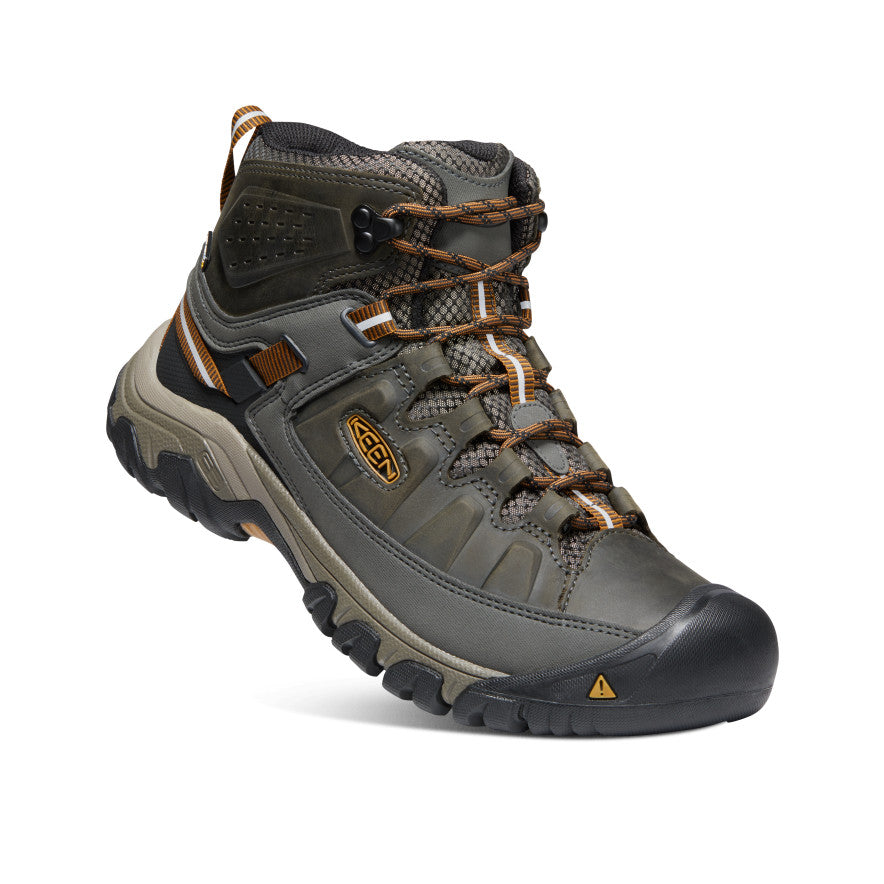 Men's Targhee III Waterproof Mid Wide | Black Olive/Golden Brown - Image 3