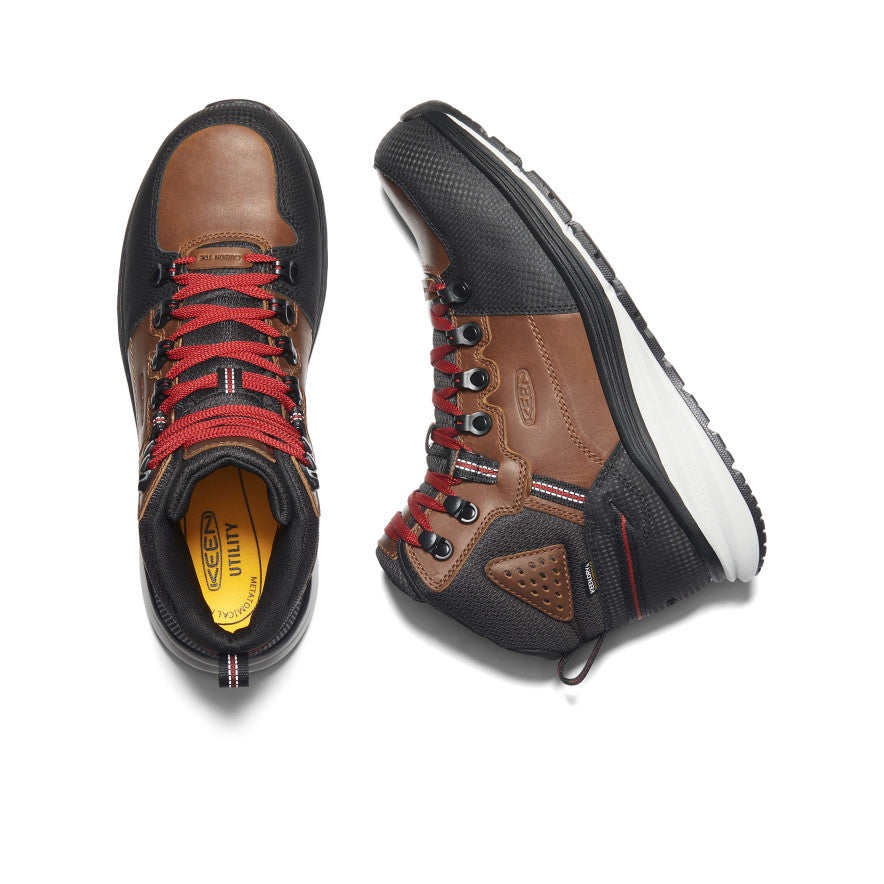 Men's Red Hook Waterproof Boot (Carbon Toe) | Tobacco/Black - Image 4