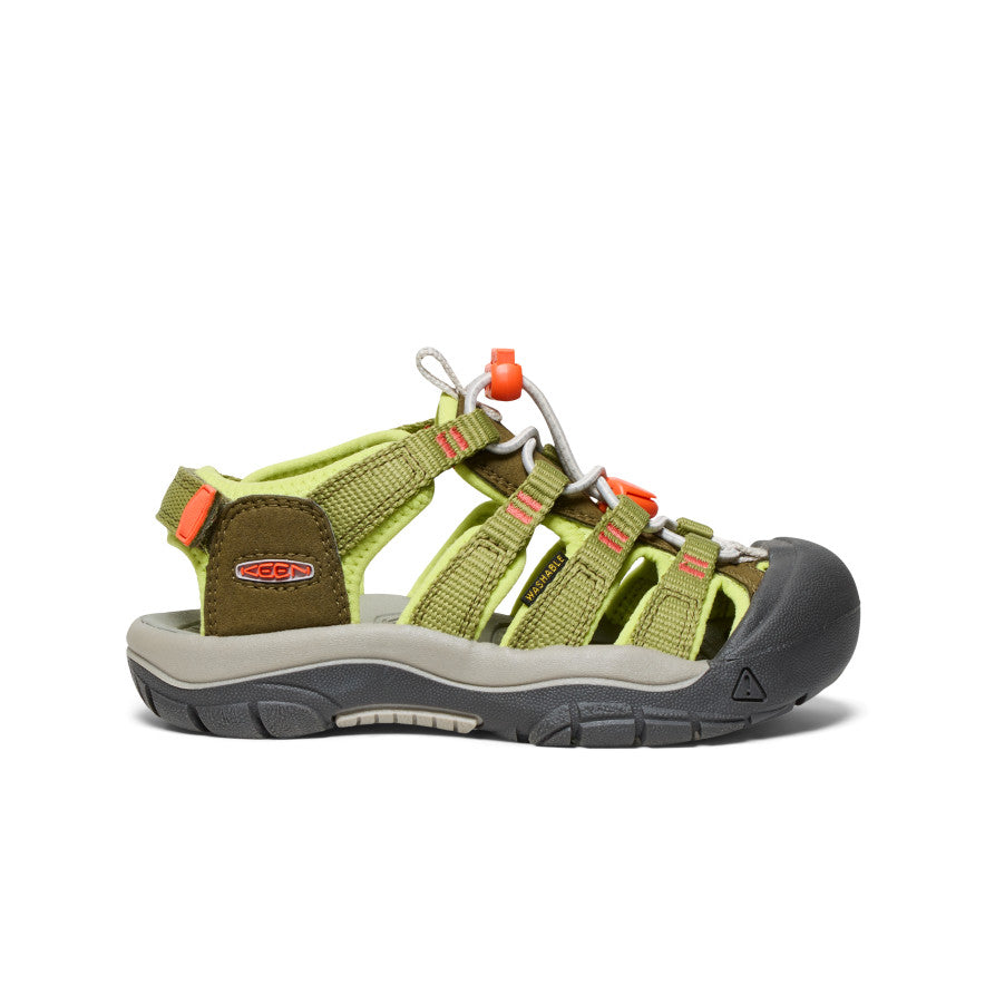 Little Kids' Newport Boundless Sandal | Dark Olive/Scarlet Ibis