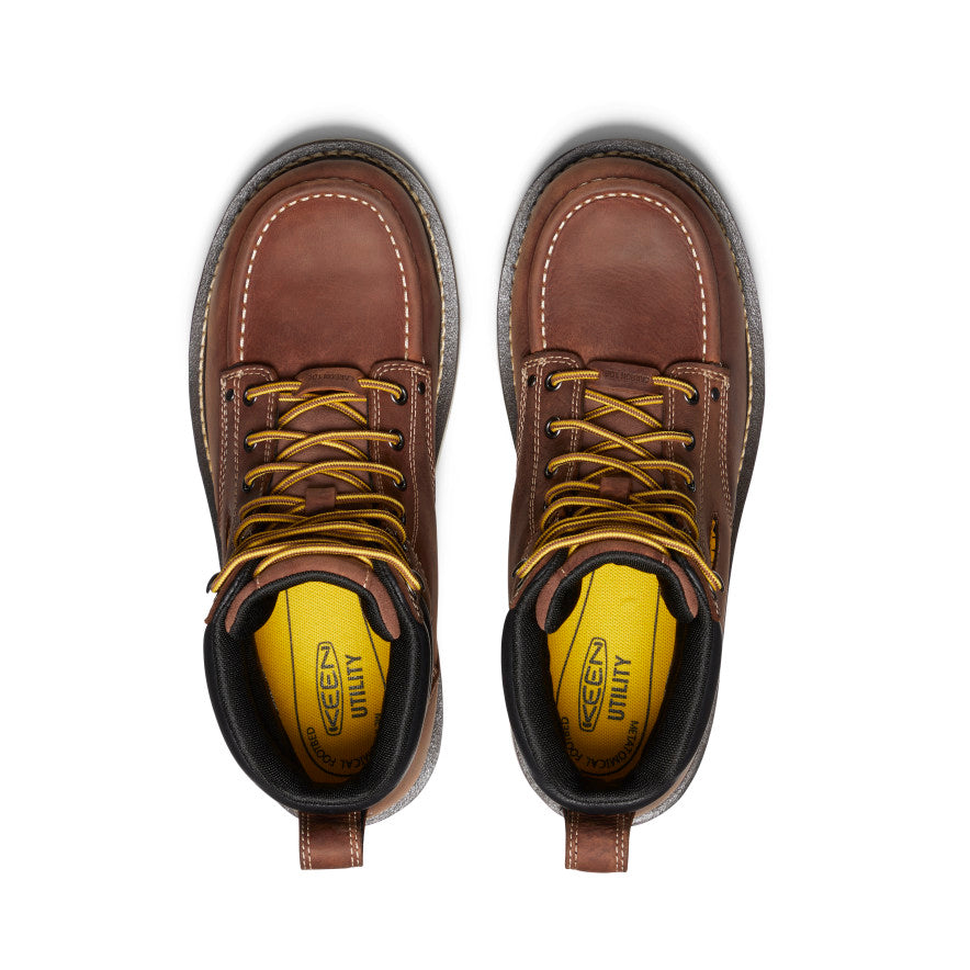 Men's Cincinnati 6 Waterproof Boot (Carbon Toe) | Tuscan Red/Sandshell - Image 4