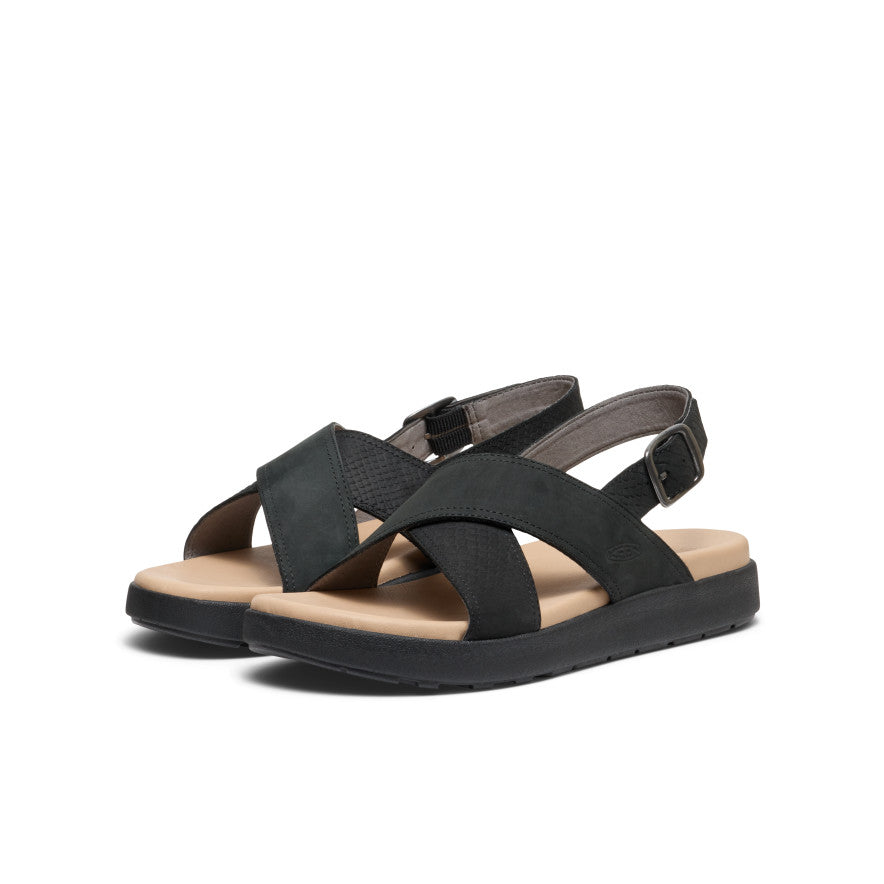 Women's Elle Luxe Backstrap Sandal | Black/Black - Image 3