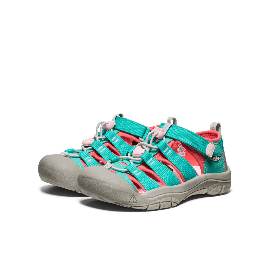 Big Kids' Newport H2 | Bright Aqua/Giggle Pink - Image 3